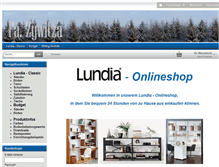 Tablet Screenshot of lundia-onlineshop.com